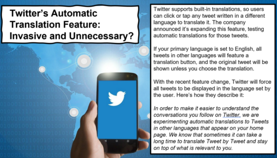 Twitter and facebook face backlash over auto translation