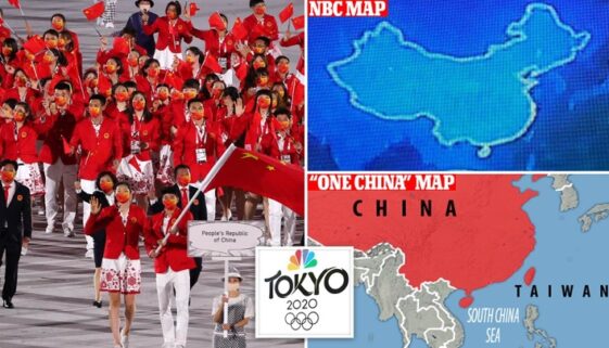 China lashed out at Comcast Corp.’s NBCUniversal for displaying an “incomplete” map of the country