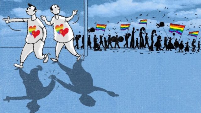 Pride month cartoon